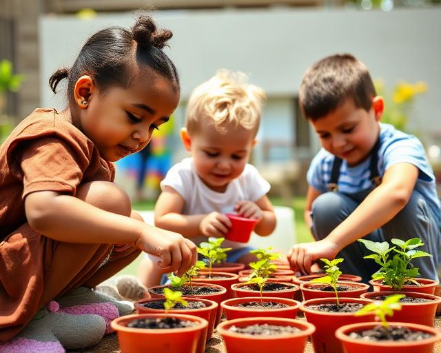 Little Gardeners in Action