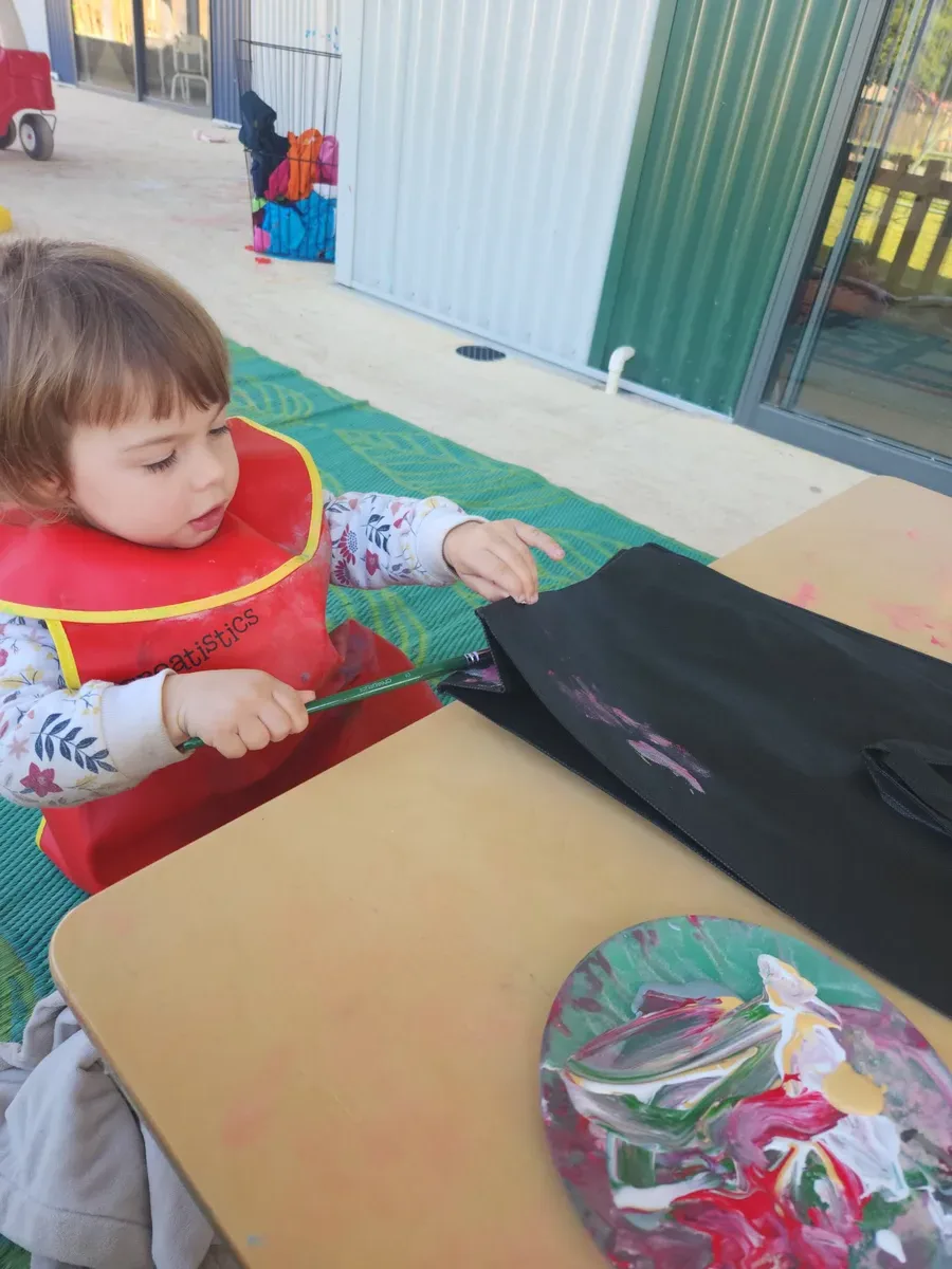 Children working on a creative art creation at Sonas Gosnells
