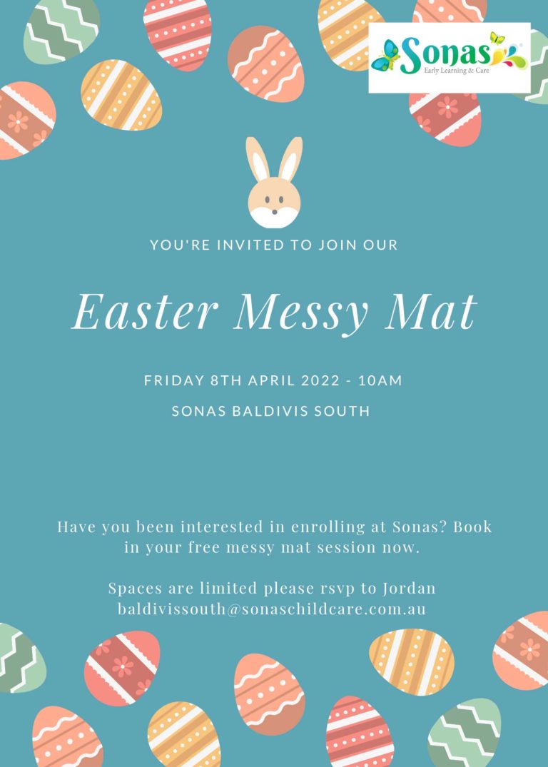 Sonas Baldivis South – Easter Messy Mat Stay & Play   