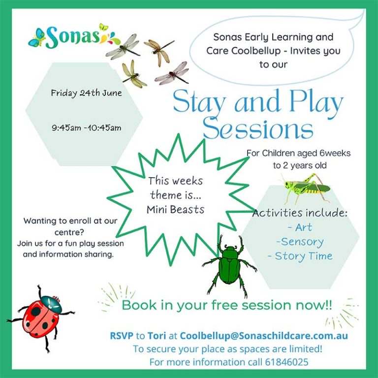 Sonas Coolbellup – Play and Stay Session June 