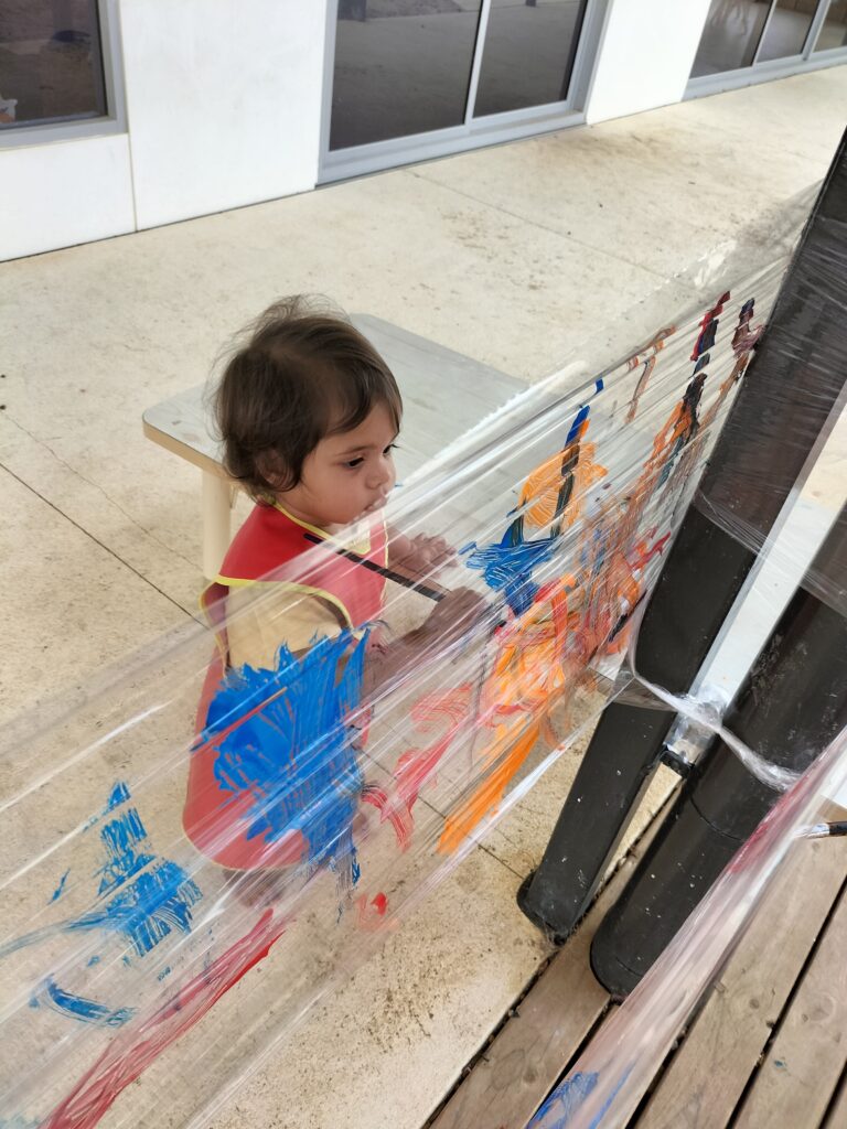Sonas Baldivis North – Exploring Painting On Cling Wrap